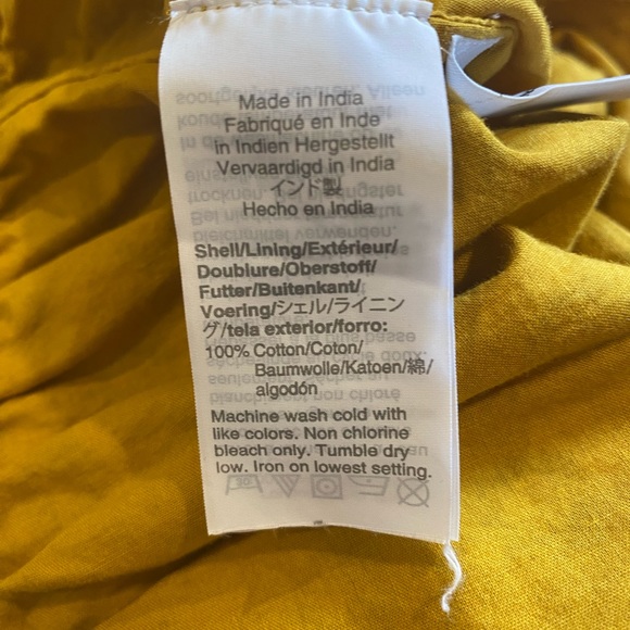 Point Sur J. Crew romper, mustard yellow with navy print - Picture 9 of 10